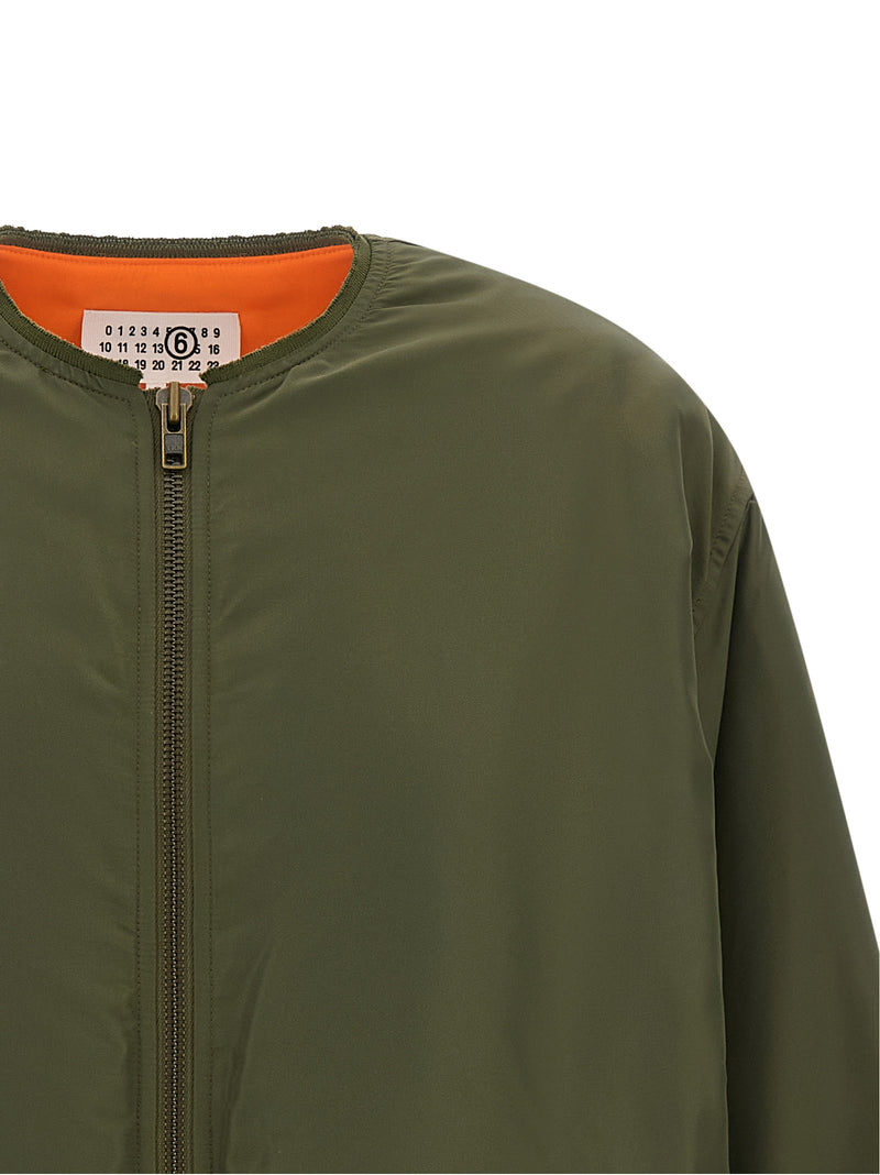 Bomber bicolore en polyamide MM6 Maison Margiela