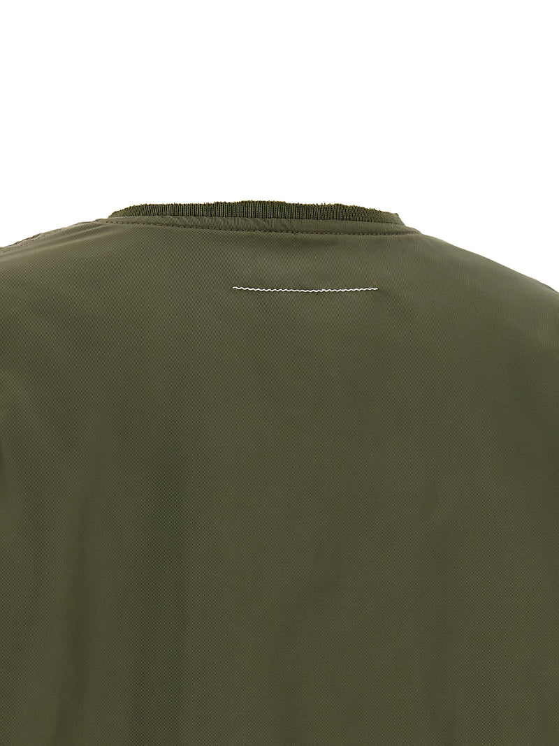 Bomber bicolore en polyamide MM6 Maison Margiela