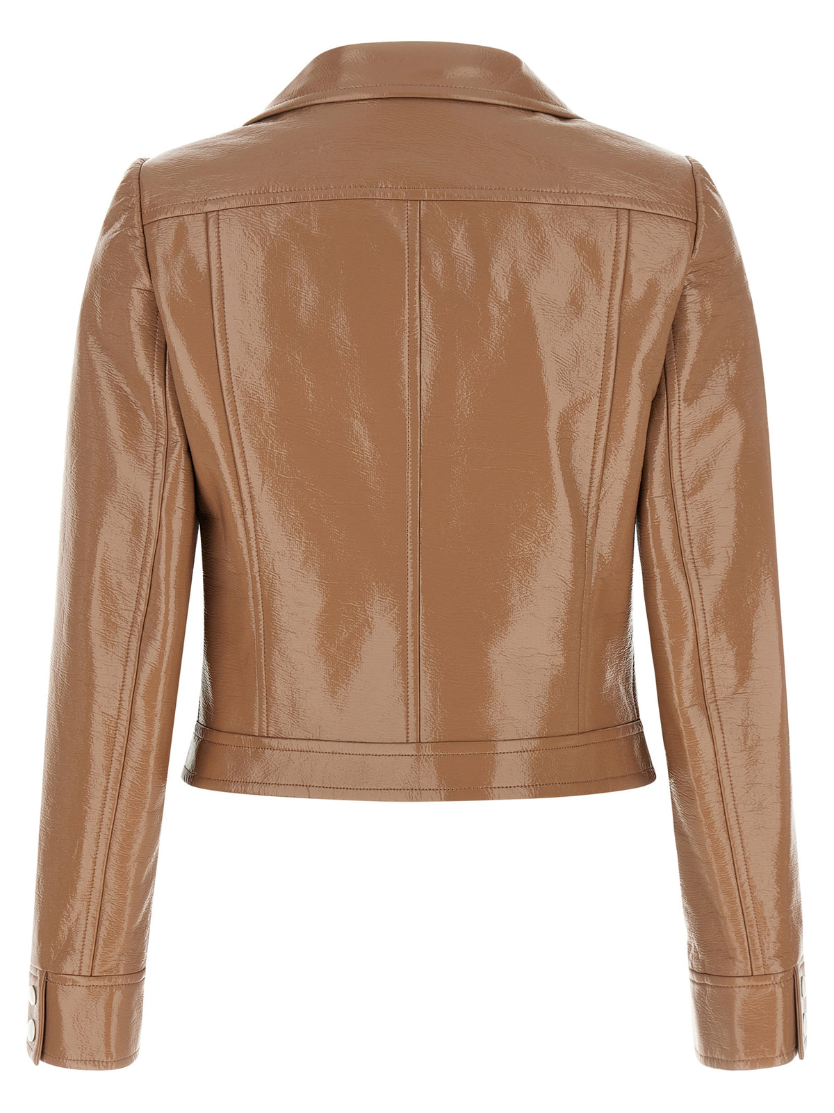 Veste Courrèges en coton marron longueur cheville