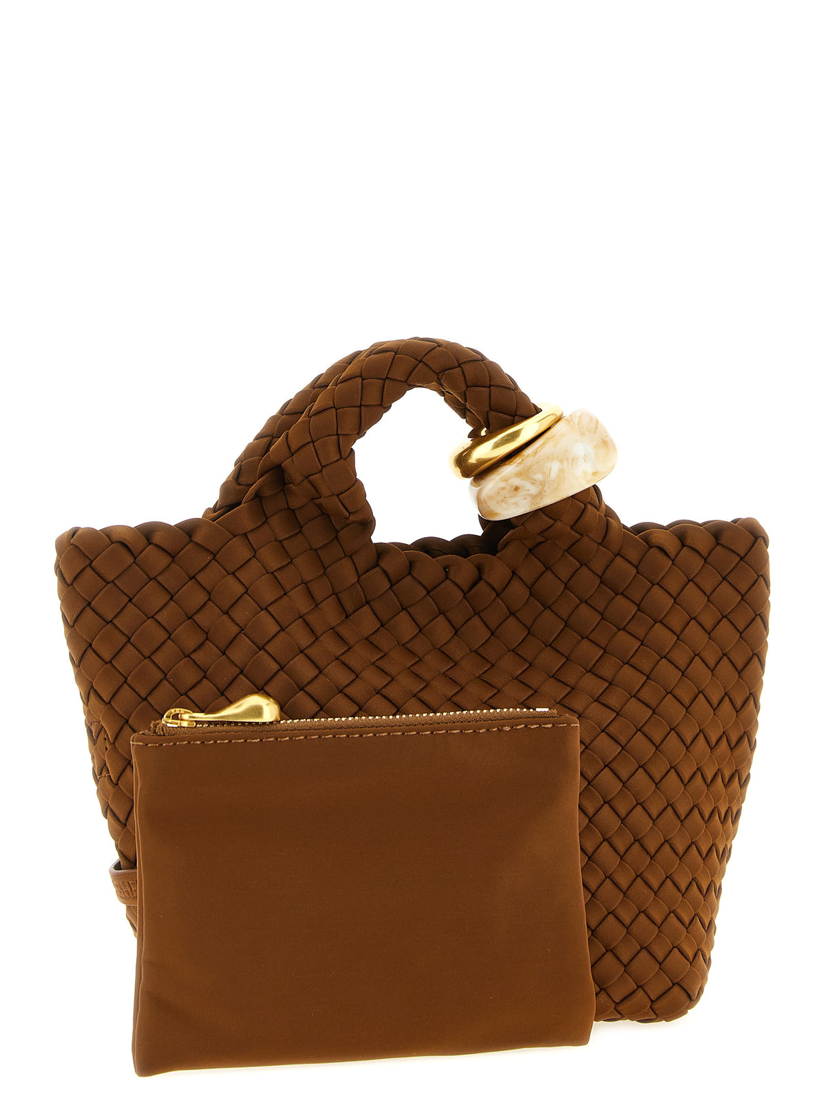 Sac à main NAGHEDI en nylon marron