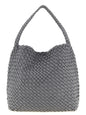 NAGHEDI Gray Nylon Shoulder Bag