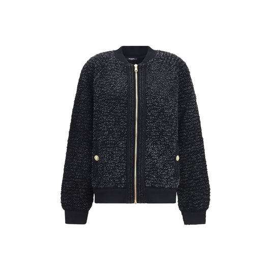 Bomber Balmain Noir en Viscose