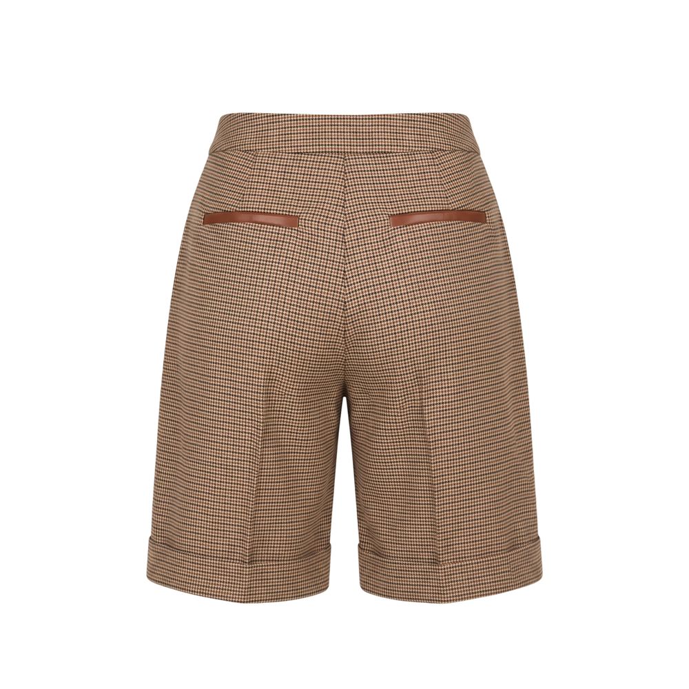 Short femme Trussardi Jeans en viscose marron