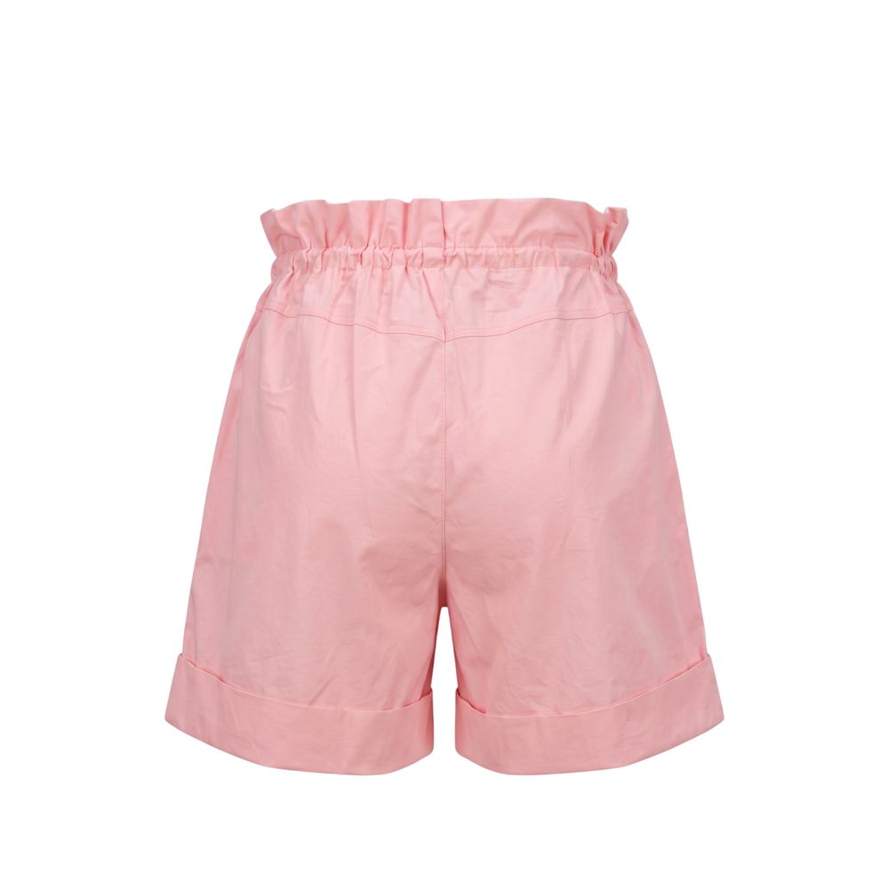 Shorts femme en jean rose coton Trussardi