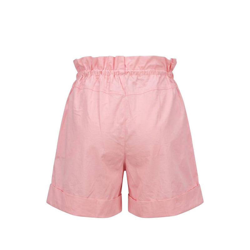 Shorts femme en jean rose coton Trussardi