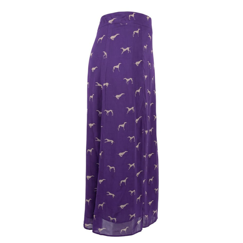 Jupe femme en viscose violette Trussardi Jeans