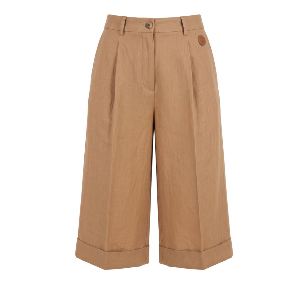 Short Femme Trussardi Jeans Viscose Beige