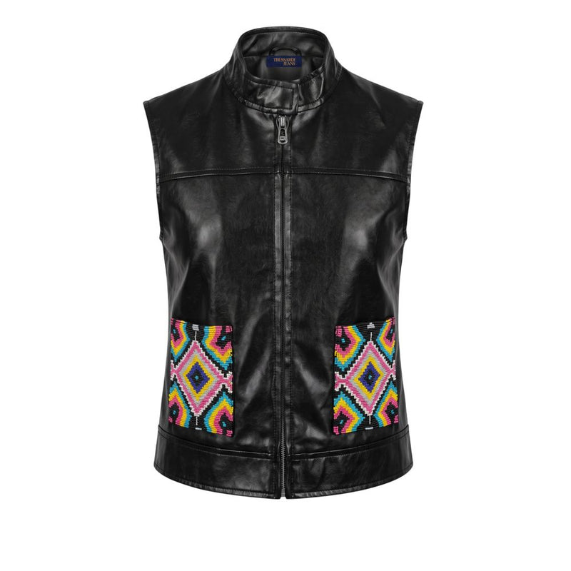 Veste en polyester noir Trussardi Jeans pour femme