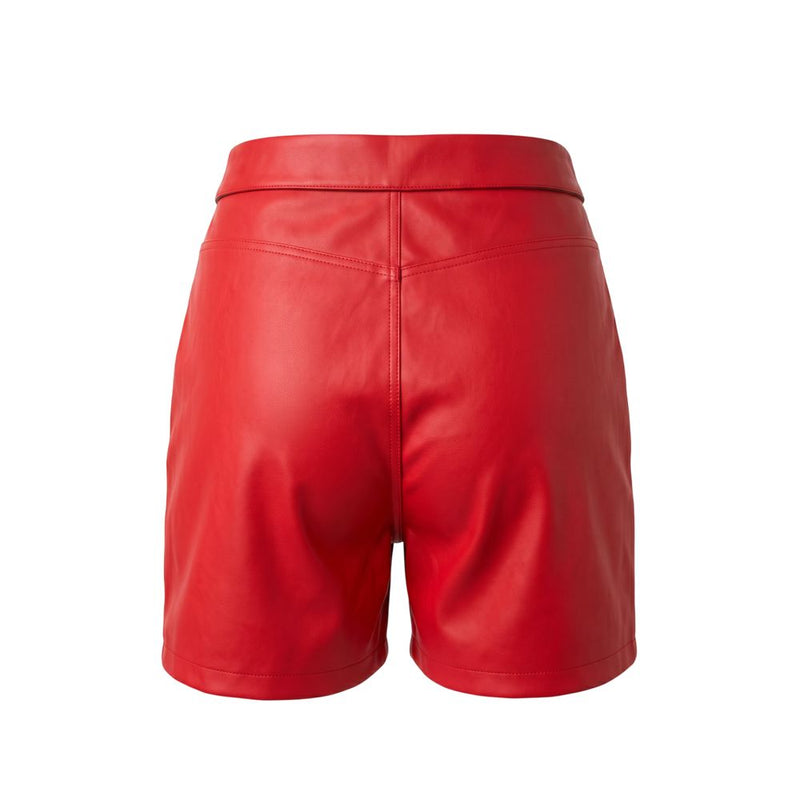 Shorts femme Trussardi Jeans rouge en polyester