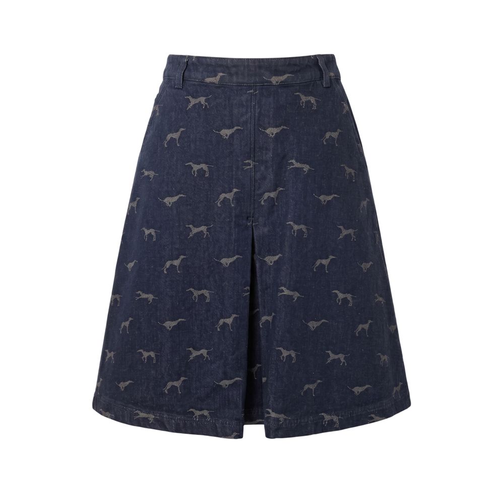 Jupe femme en jean de coton bleu Trussardi