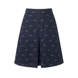 Jupe femme en jean de coton bleu Trussardi
