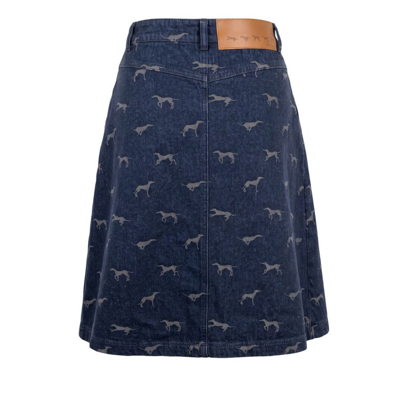 Jupe femme en jean de coton bleu Trussardi