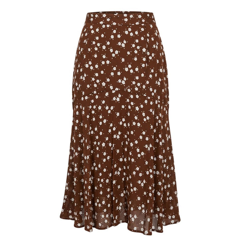Jupe Femme Trussardi Jeans Marron Viscose