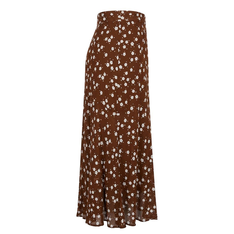 Jupe Femme Trussardi Jeans Marron Viscose