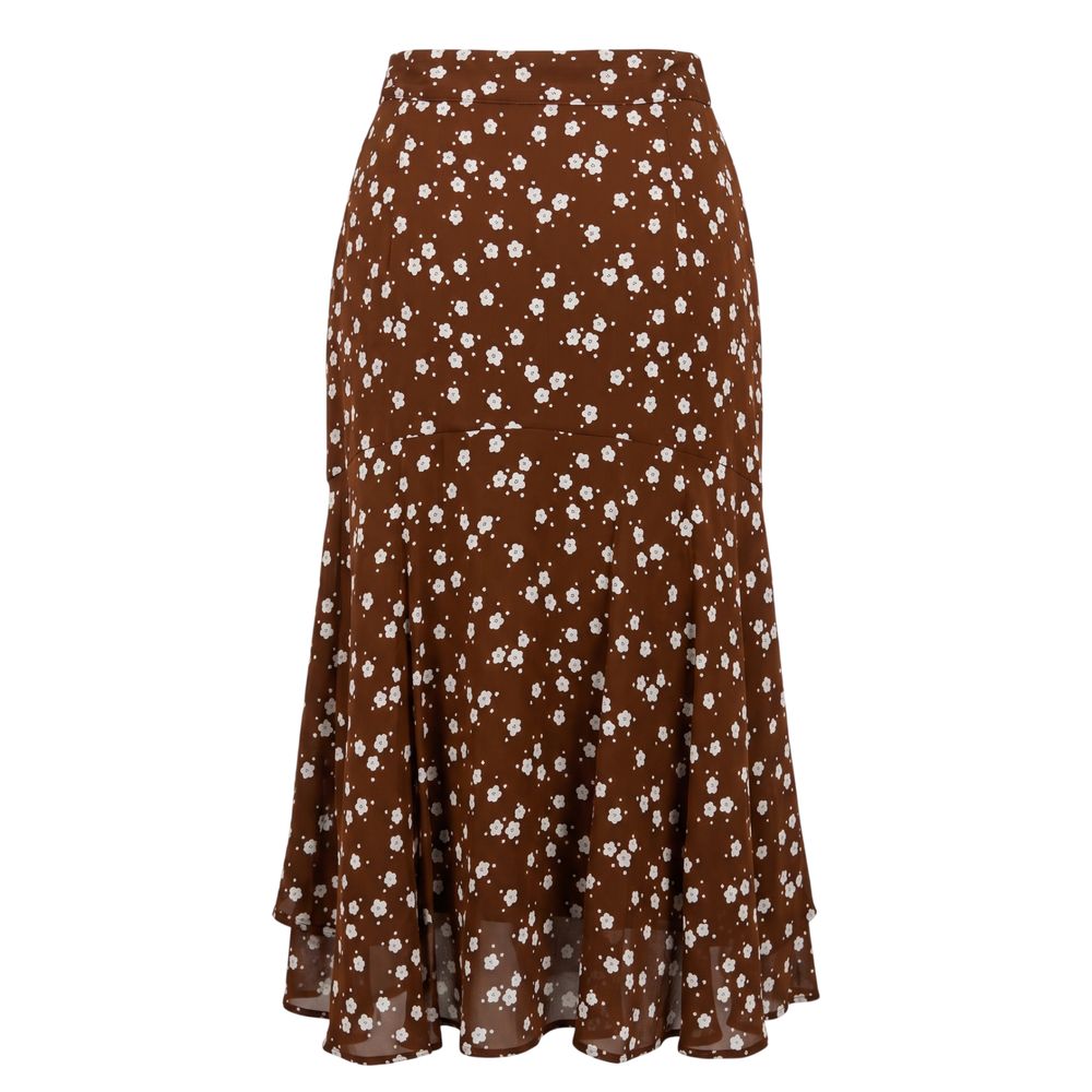 Jupe Femme Trussardi Jeans Marron Viscose