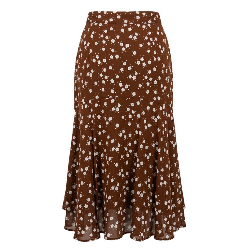 Jupe Femme Trussardi Jeans Marron Viscose