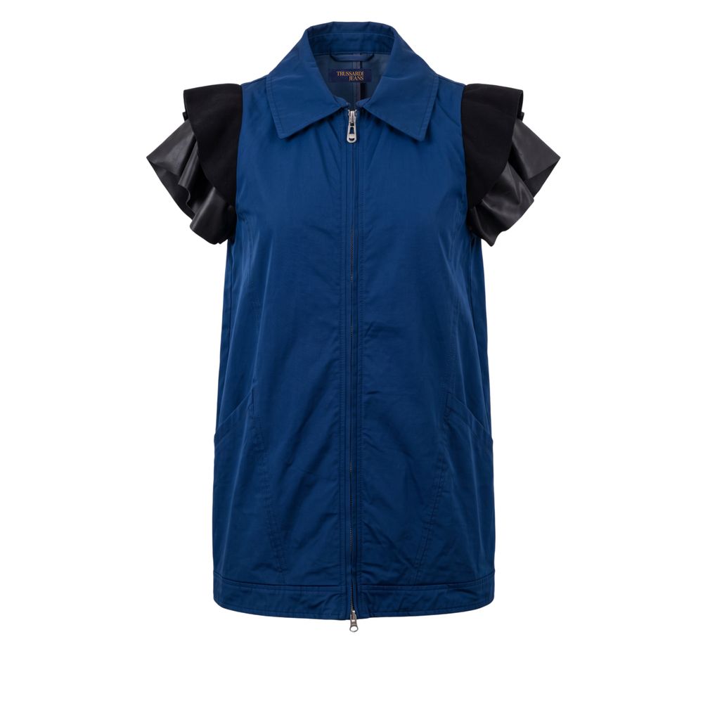 Veste en polyester bleu Trussardi Jeans pour femme