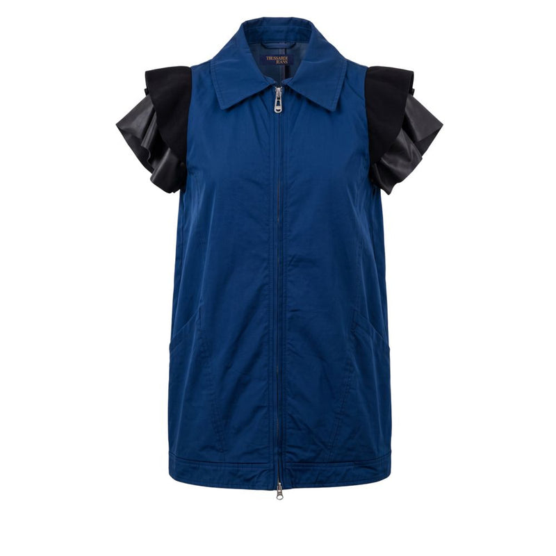 Veste en polyester bleu Trussardi Jeans pour femme