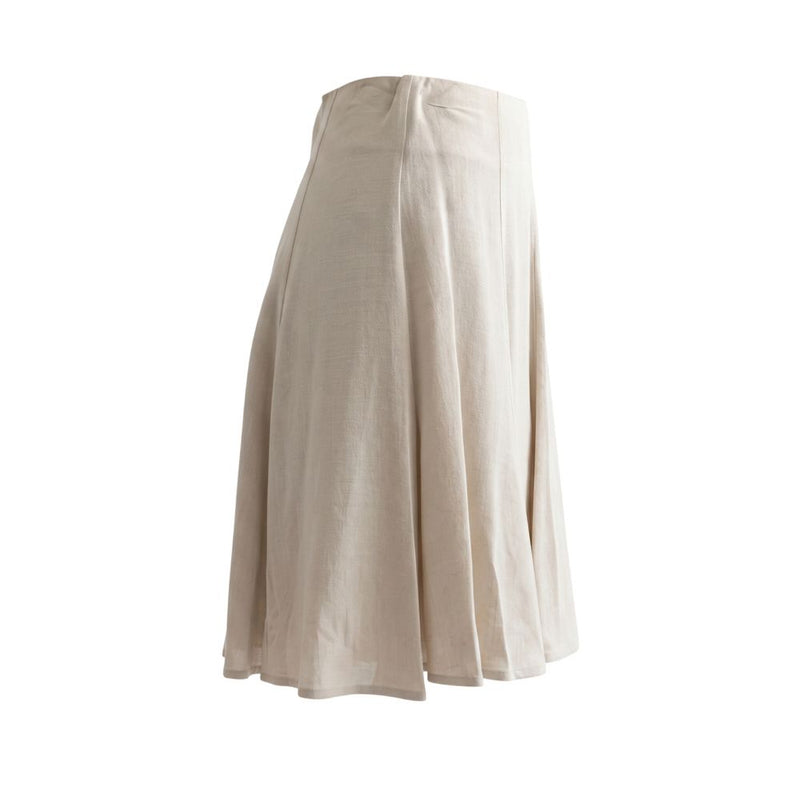 Jupe femme en viscose beige Trussardi Jeans