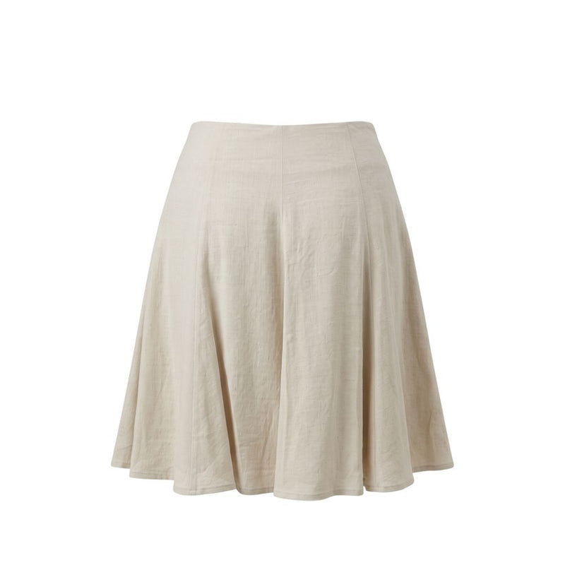 Jupe femme en viscose beige Trussardi Jeans