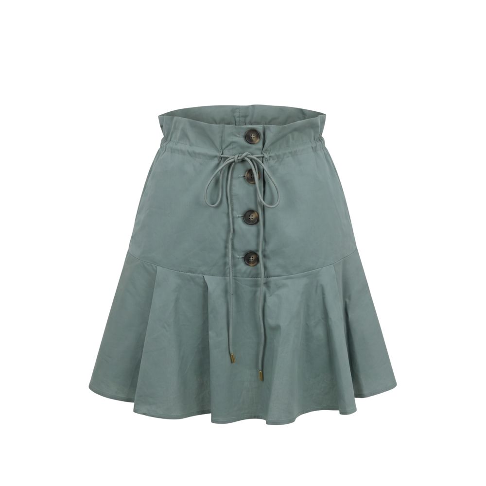 Jupe femme Trussardi Jeans en coton vert