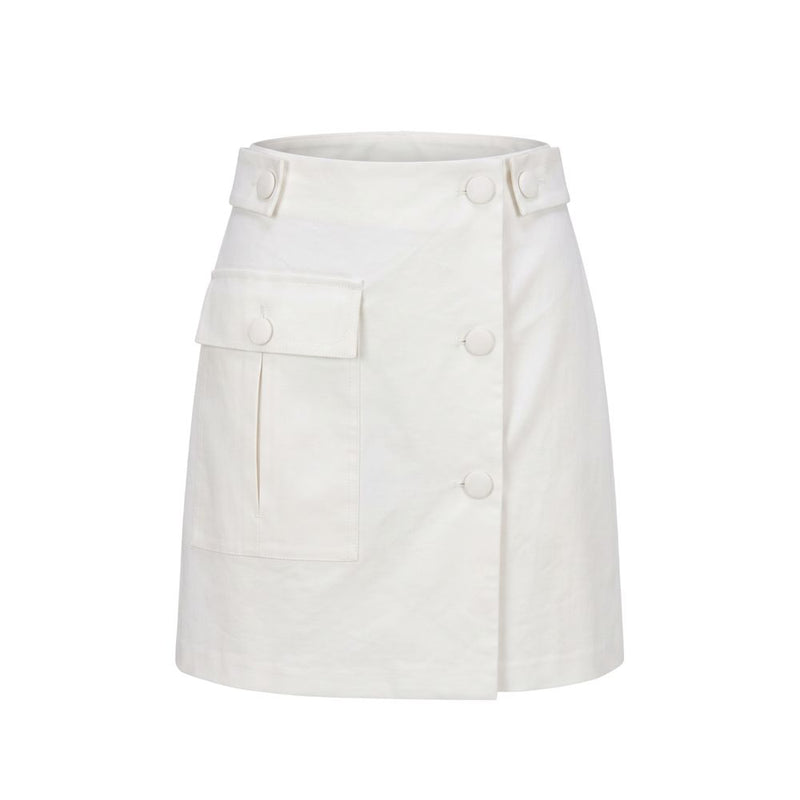Jupe Femme Trussardi Jeans Blanche en Viscose