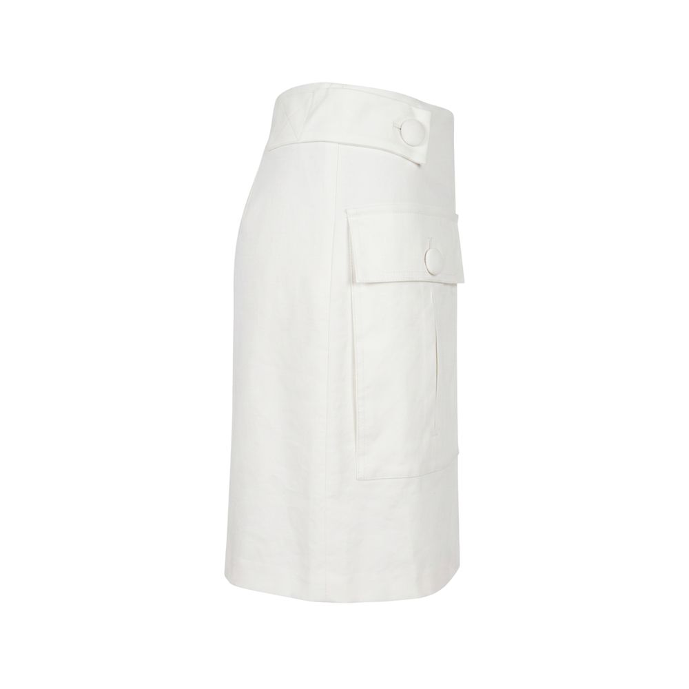Jupe Femme Trussardi Jeans Blanche en Viscose