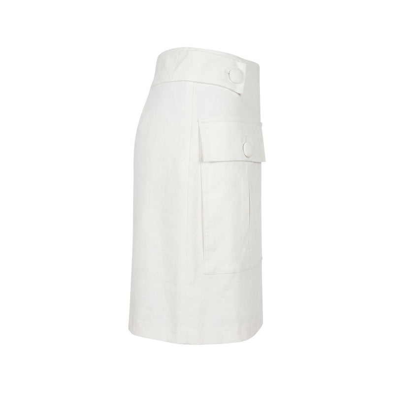 Jupe Femme Trussardi Jeans Blanche en Viscose