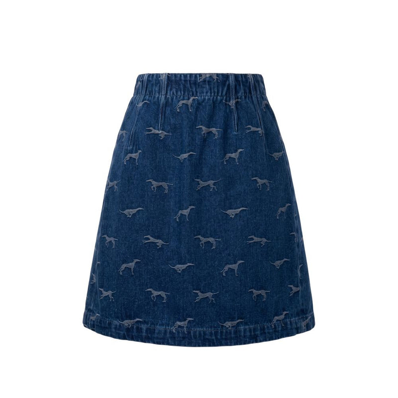 Jupe en coton bleu Trussardi Jeans pour femme