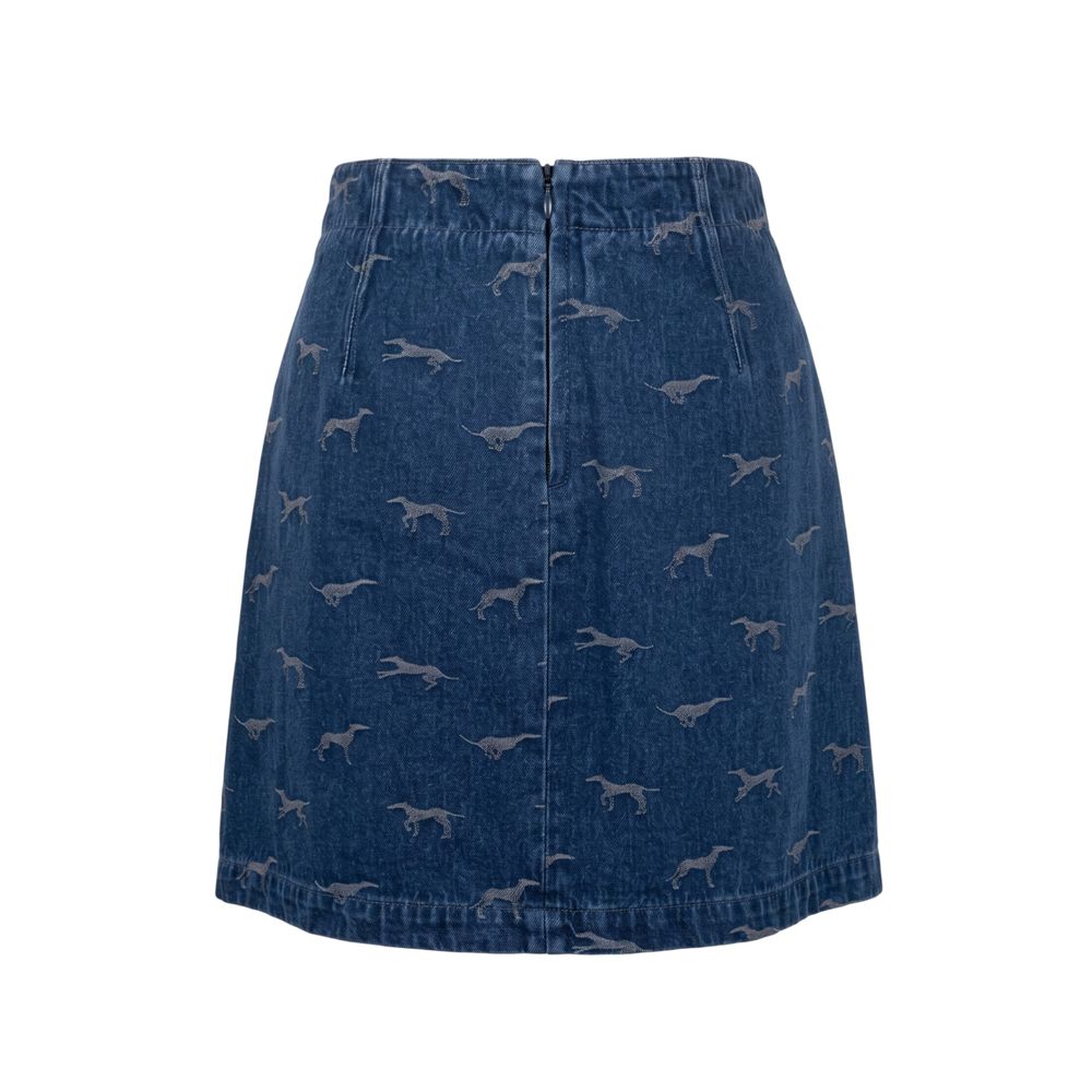 Jupe en coton bleu Trussardi Jeans pour femme