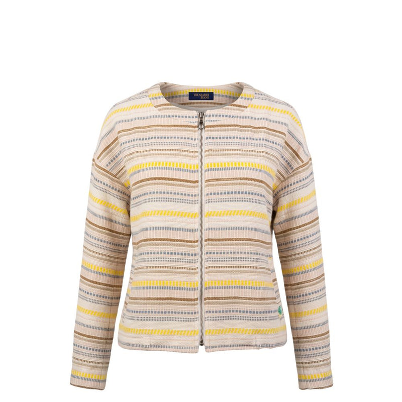 Veste en jean en coton beige Trussardi pour femme