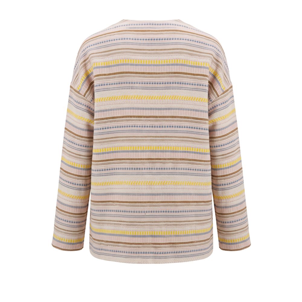 Veste en jean en coton beige Trussardi pour femme