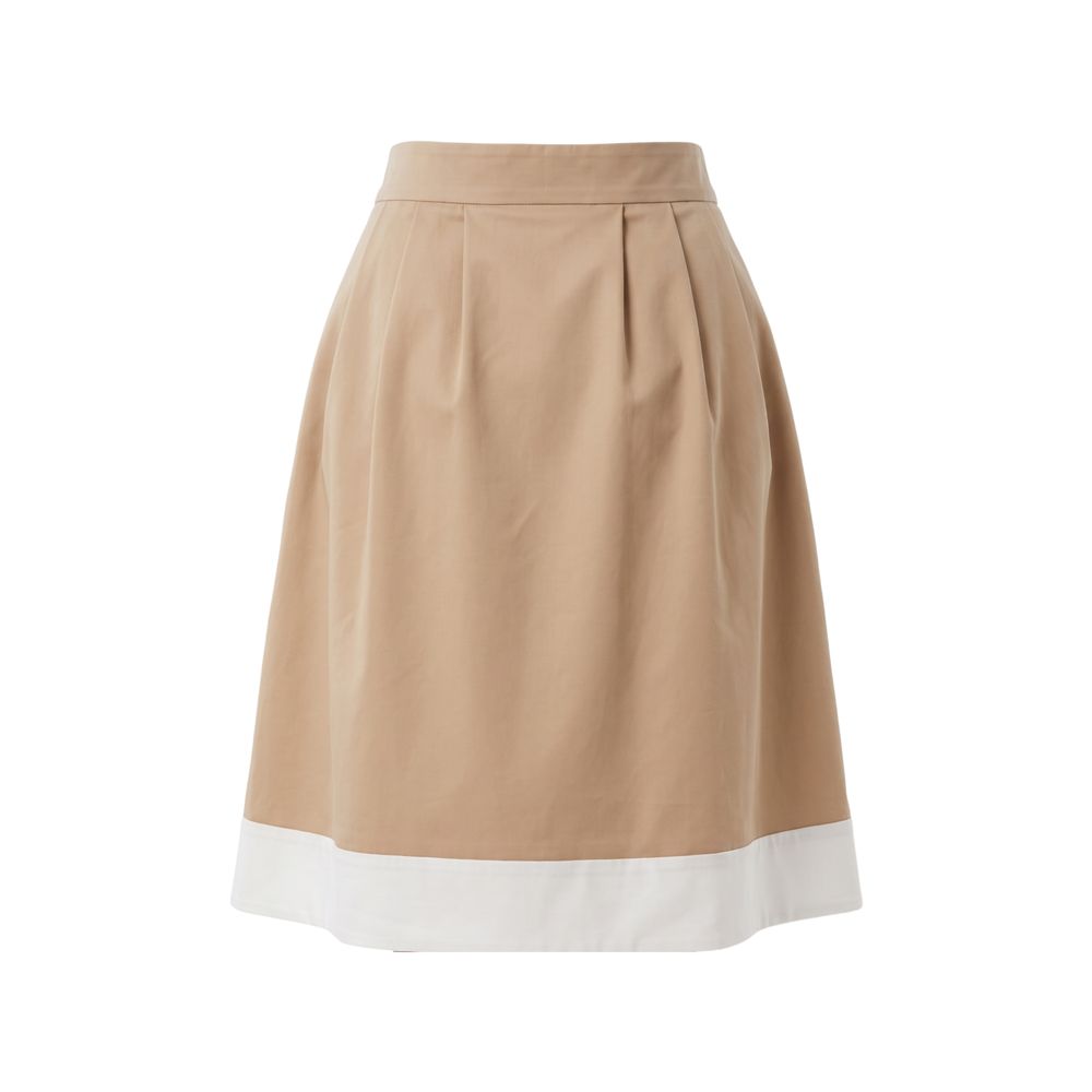 Jupe en coton beige pour femme Trussardi Jeans