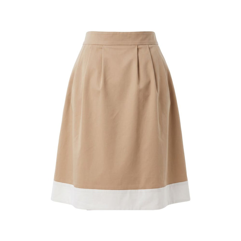 Jupe en coton beige pour femme Trussardi Jeans
