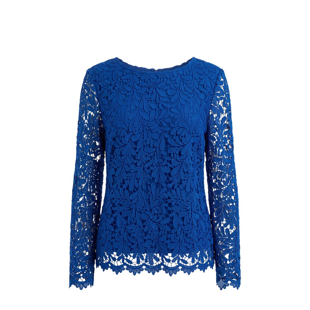 Chemise femme en polyester bleu Trussardi Jeans
