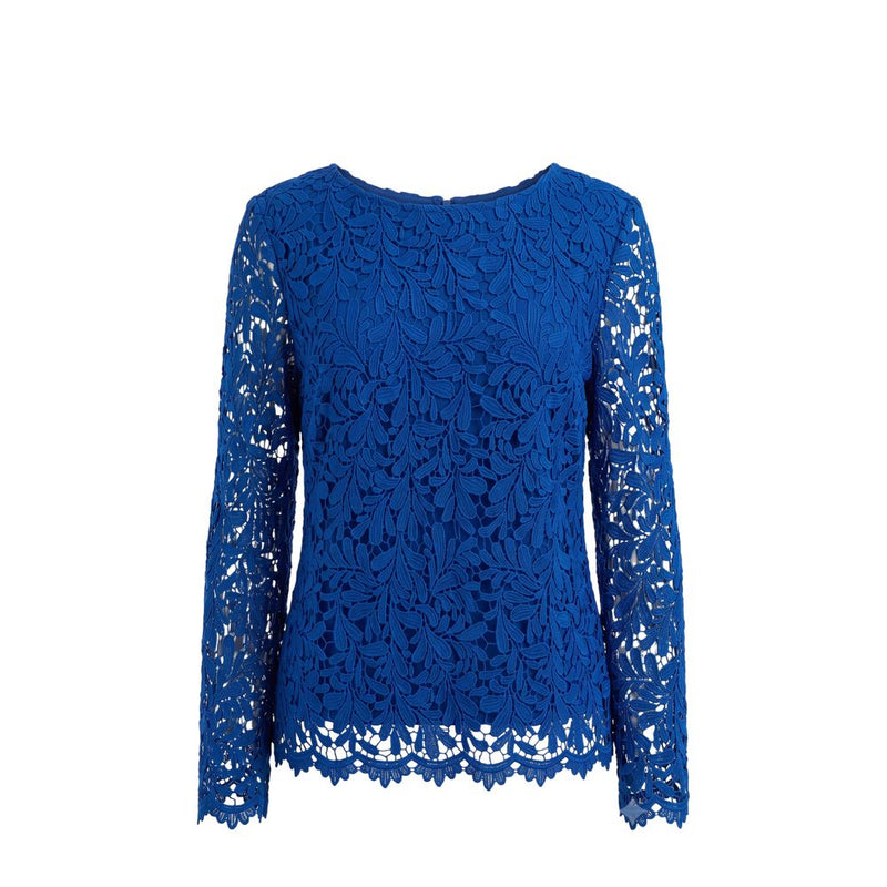 Chemise femme en polyester bleu Trussardi Jeans