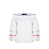 Chemise femme Trussardi Jeans en coton blanc