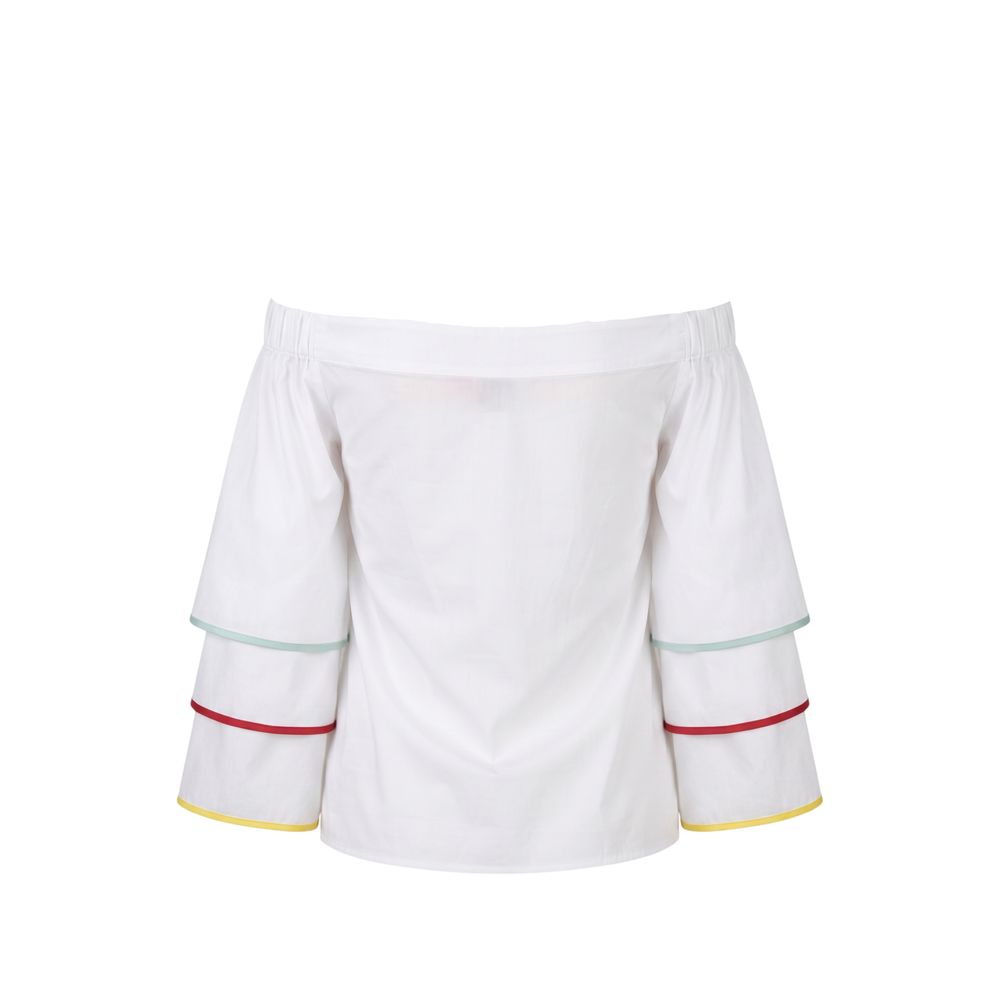 Chemise femme Trussardi Jeans en coton blanc