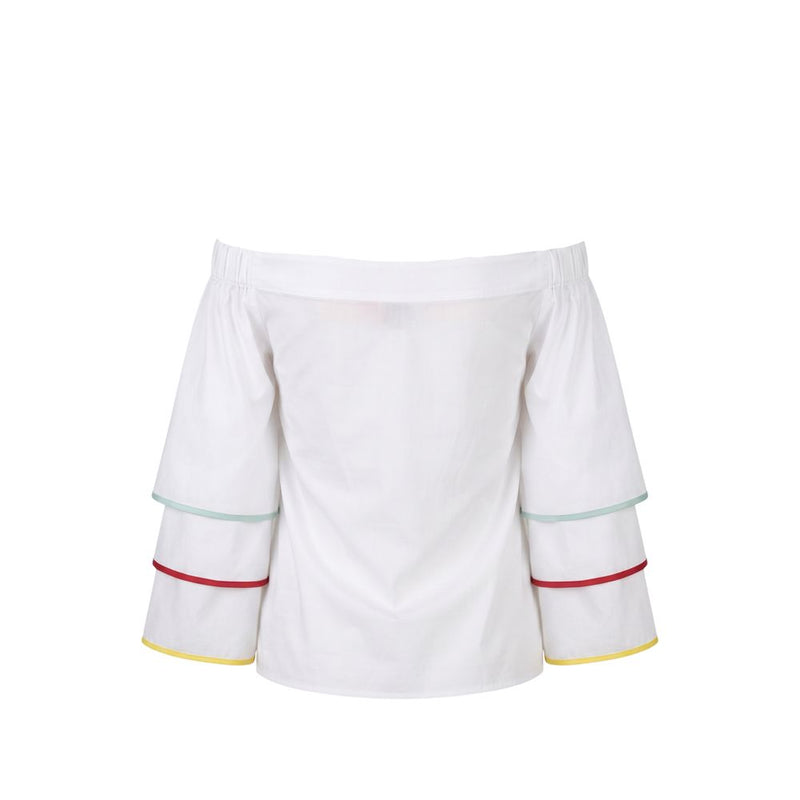 Chemise femme Trussardi Jeans en coton blanc