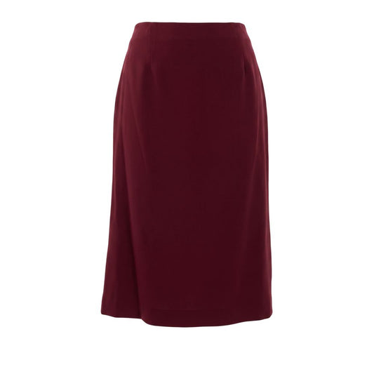 Jupe Trussardi rouge en acétate pour femme