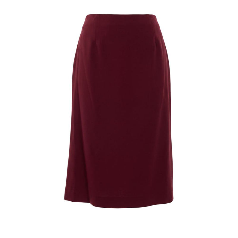 Jupe Trussardi rouge en acétate pour femme