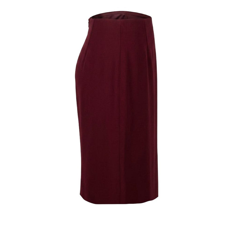 Jupe Trussardi rouge en acétate pour femme
