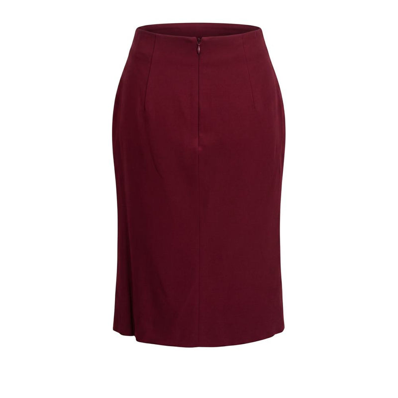 Jupe Trussardi rouge en acétate pour femme