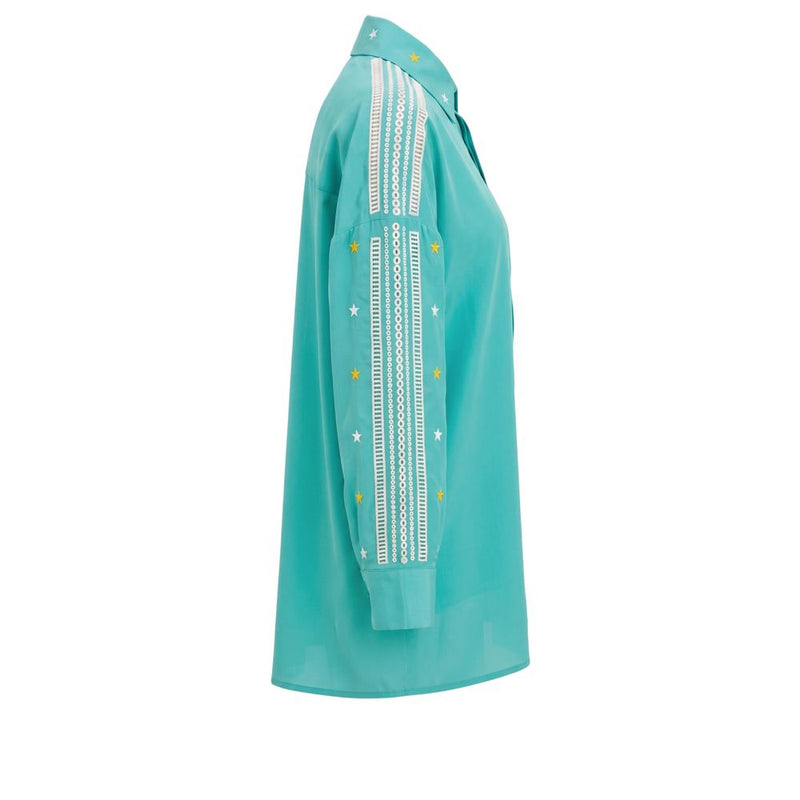 Chemise Trussardi Jeans en polyester vert pour femme