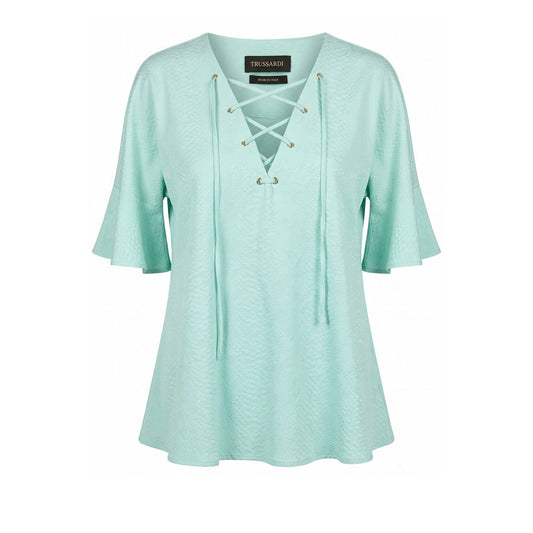 Chemise Trussardi en coton bleu clair pour femme