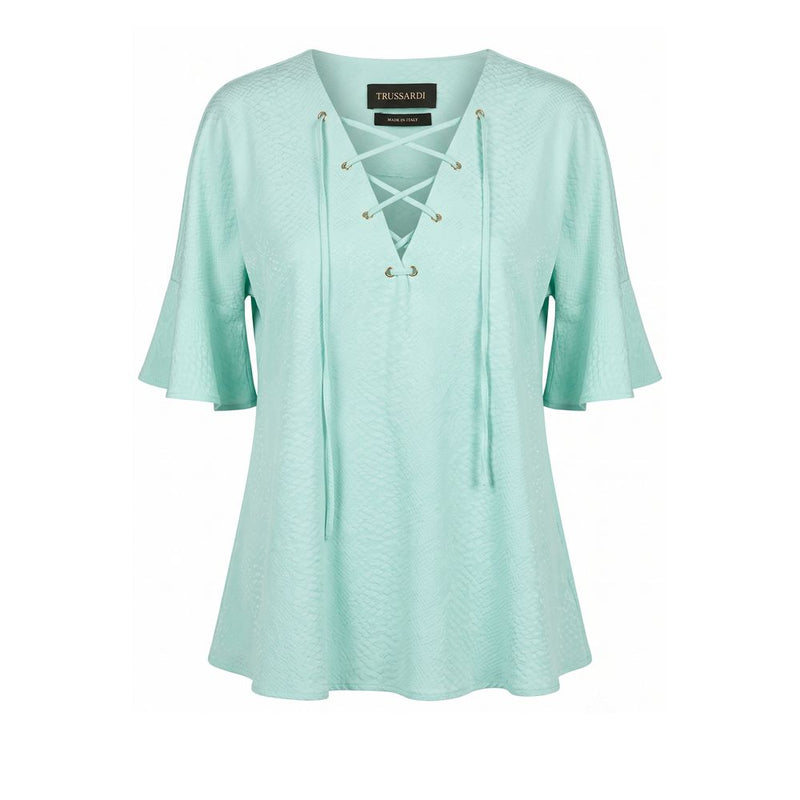 Chemise Trussardi en coton bleu clair pour femme