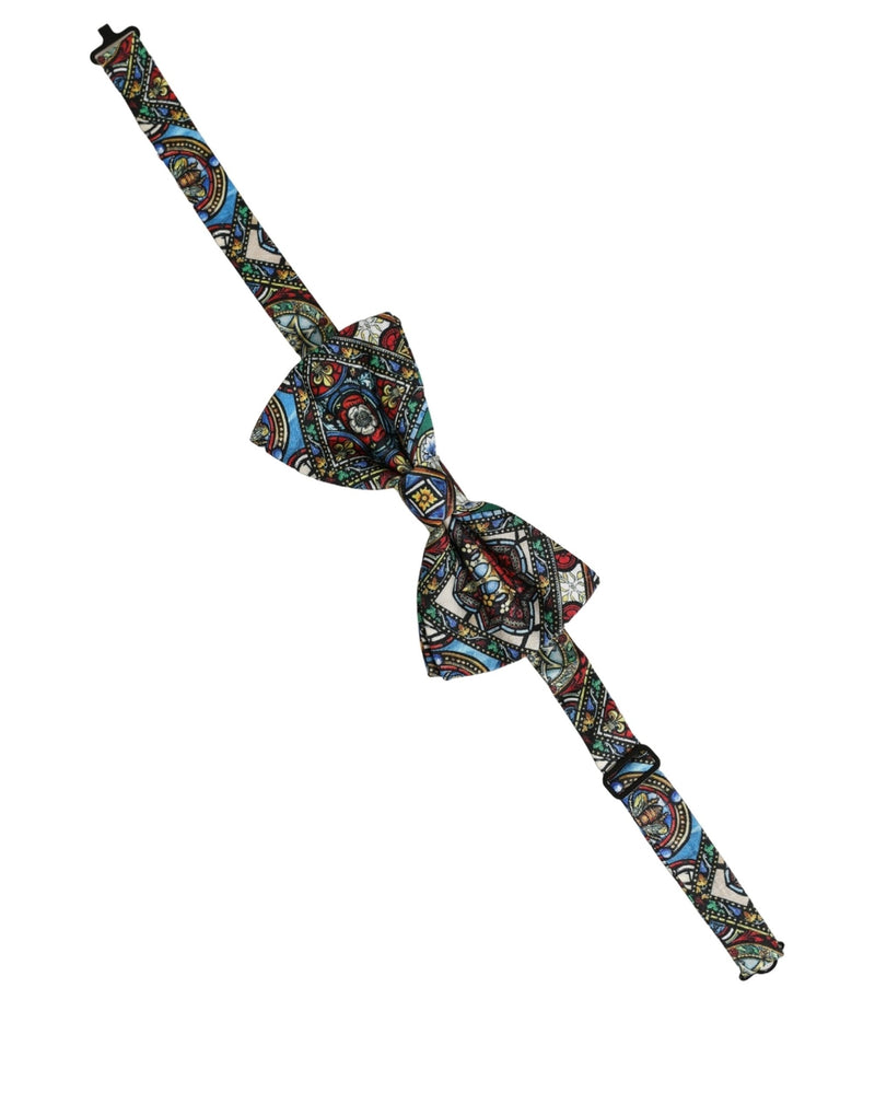 Nœud papillon à col ajustable multicolore Sicilian Dolce & Gabbana pour homme