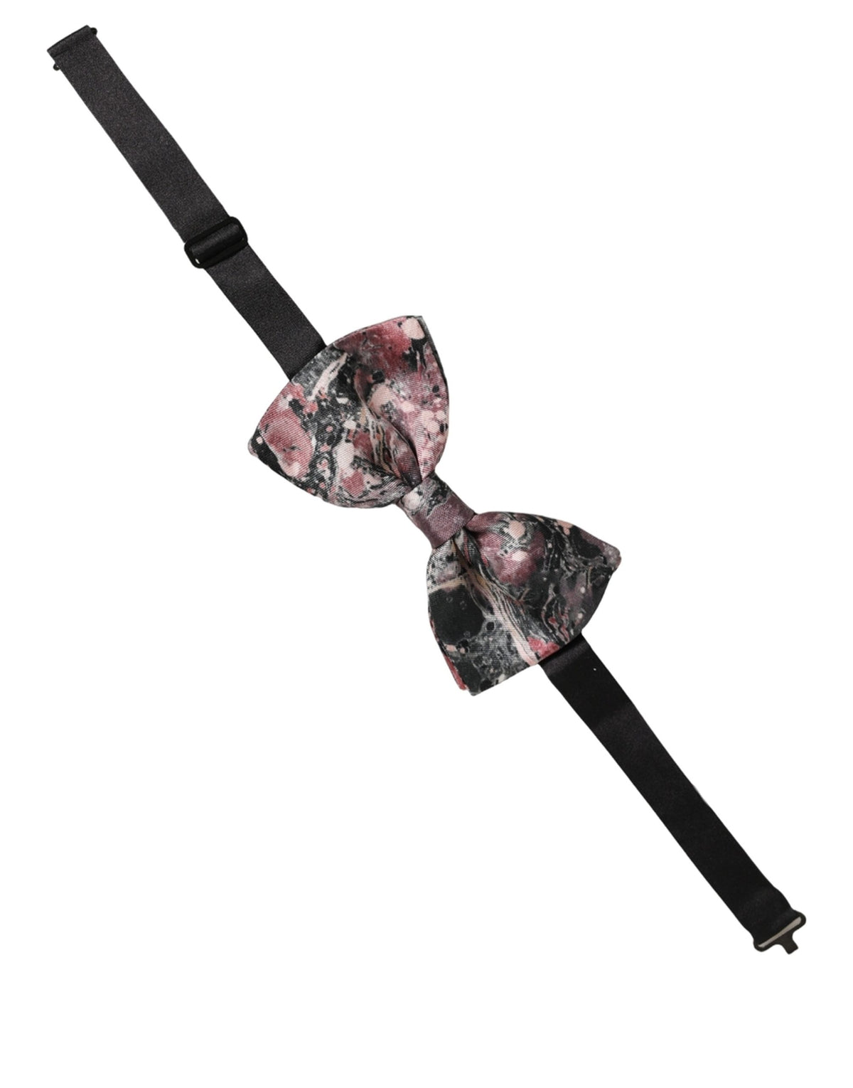 Nœud papillon en soie multicolore effet marbre réglable Dolce & Gabbana