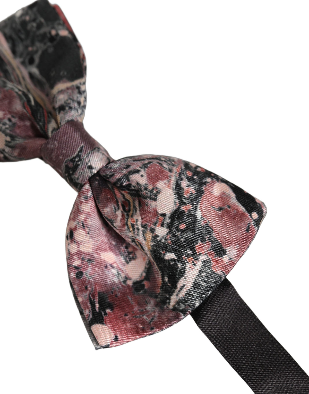 Nœud papillon en soie multicolore effet marbre réglable Dolce & Gabbana