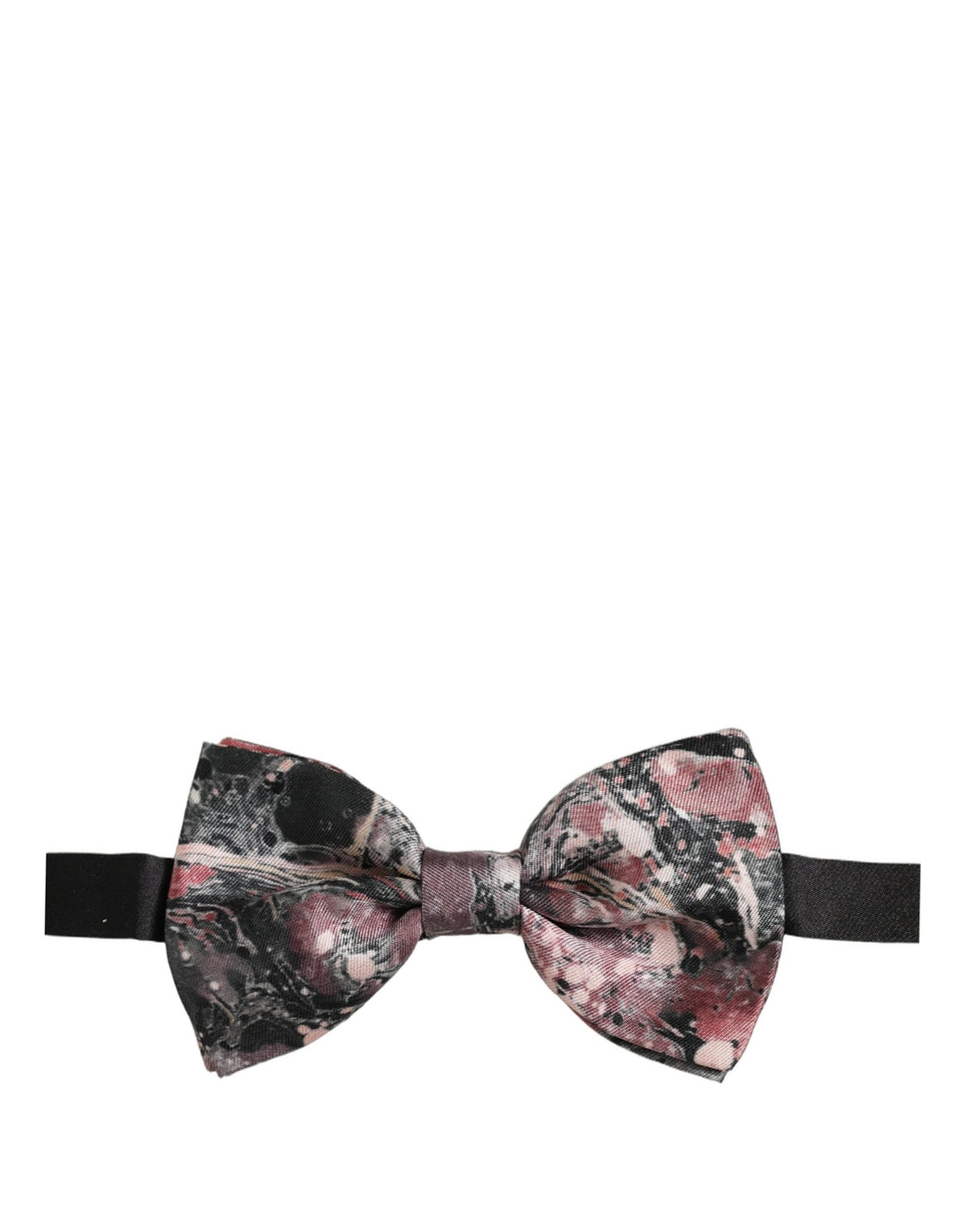 Nœud papillon en soie multicolore effet marbre réglable Dolce & Gabbana